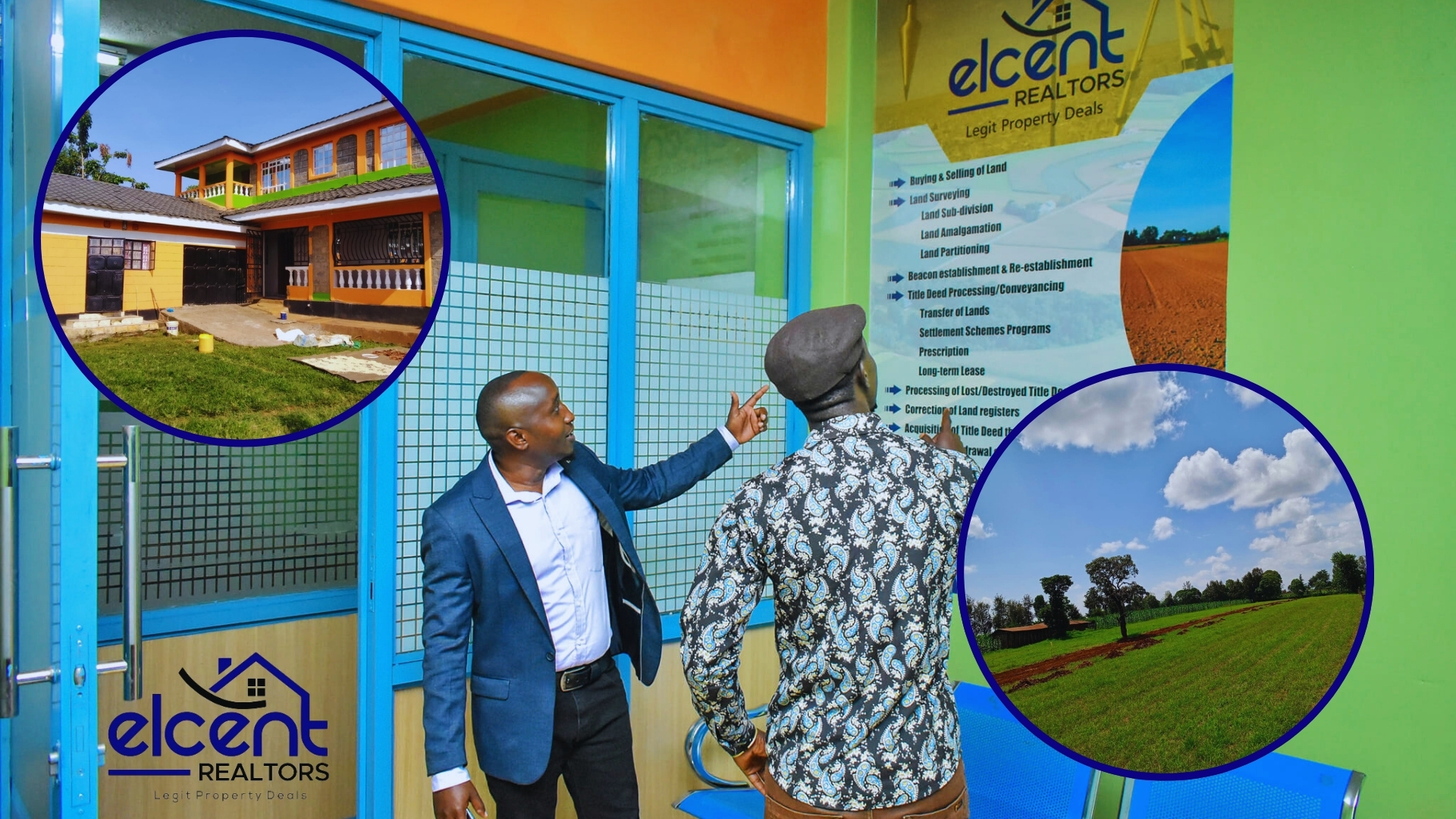 Elcent Realtors office with professional real estate services in Kitale